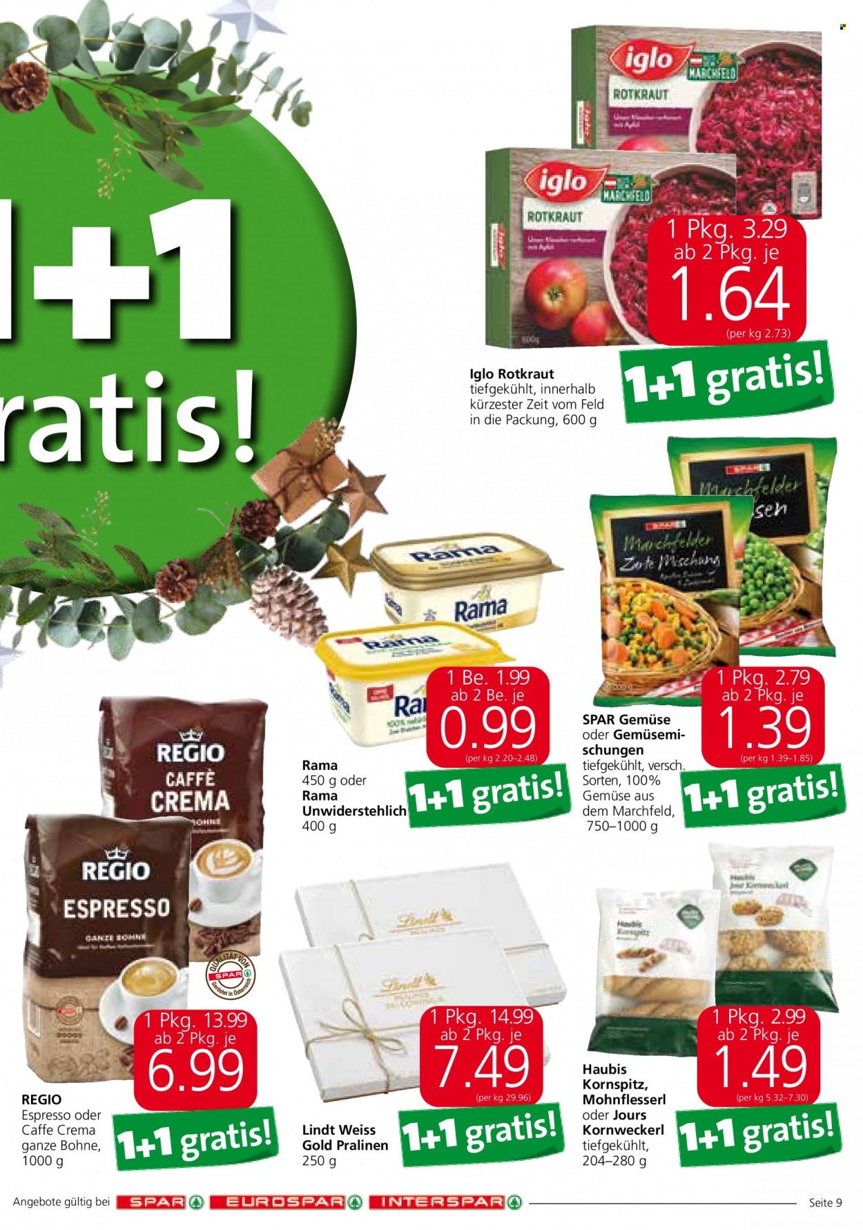 Angebote EUROSPAR - 21.12.2021 - 31.12.2021. Seite 9