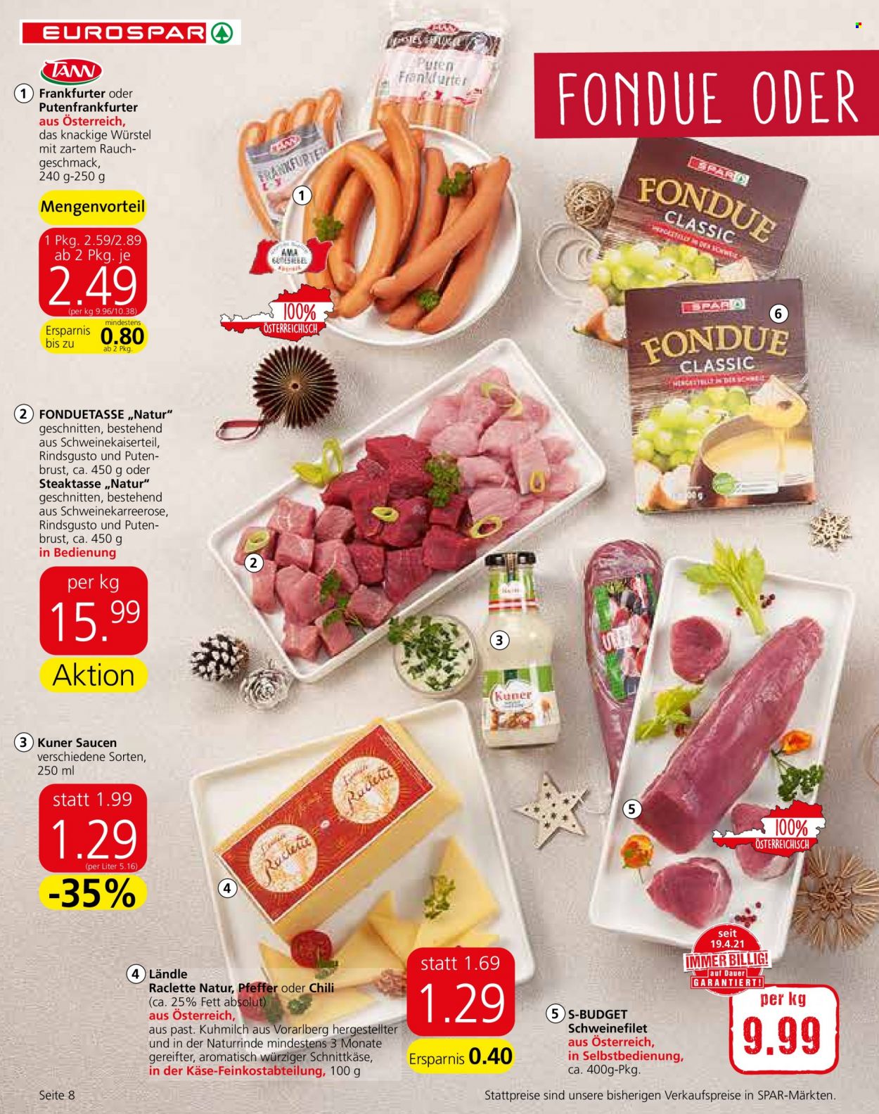 Angebote EUROSPAR - 21.12.2021 - 31.12.2021. Seite 8