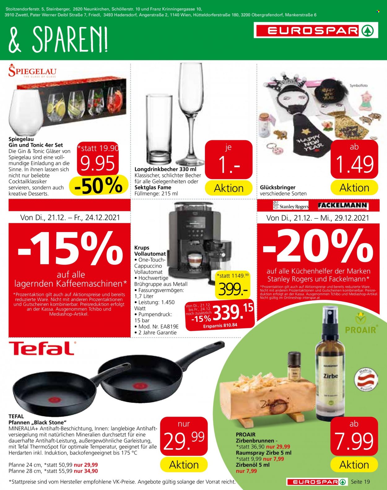 Angebote EUROSPAR - 21.12.2021 - 31.12.2021. Seite 19