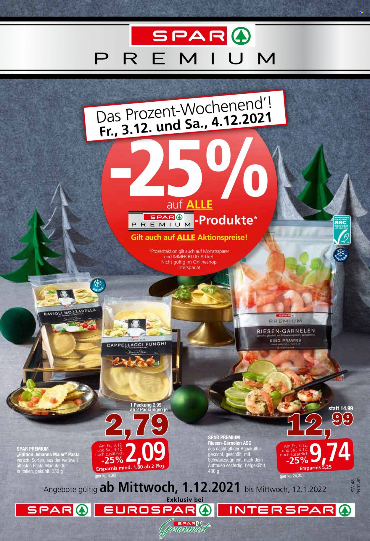 Angebote EUROSPAR - 1.12.2021 - 12.1.2022. Seite 1