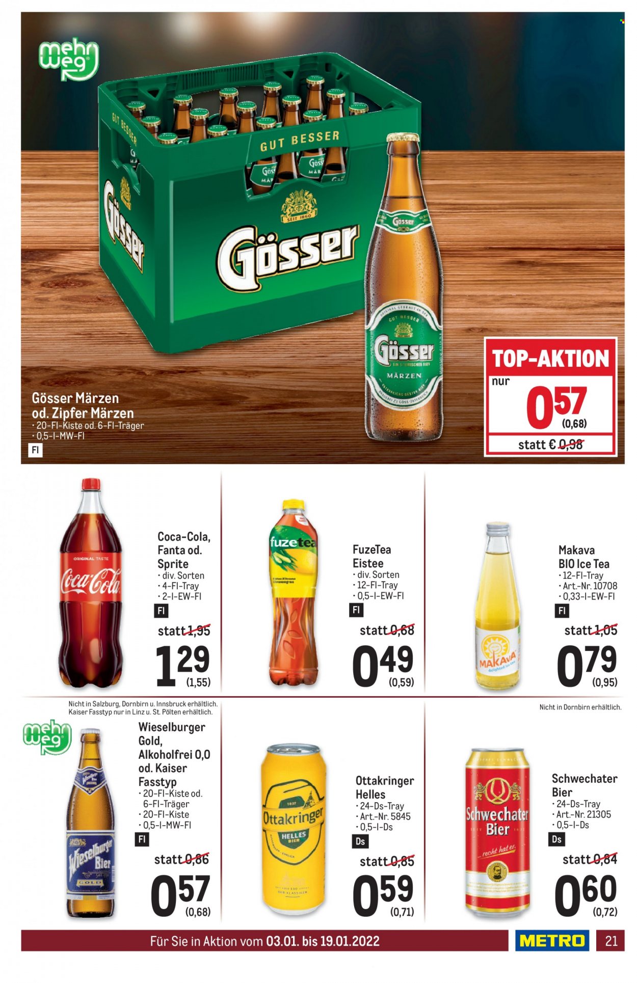 Angebote Metro - 3.1.2022 - 19.1.2022. Seite 21