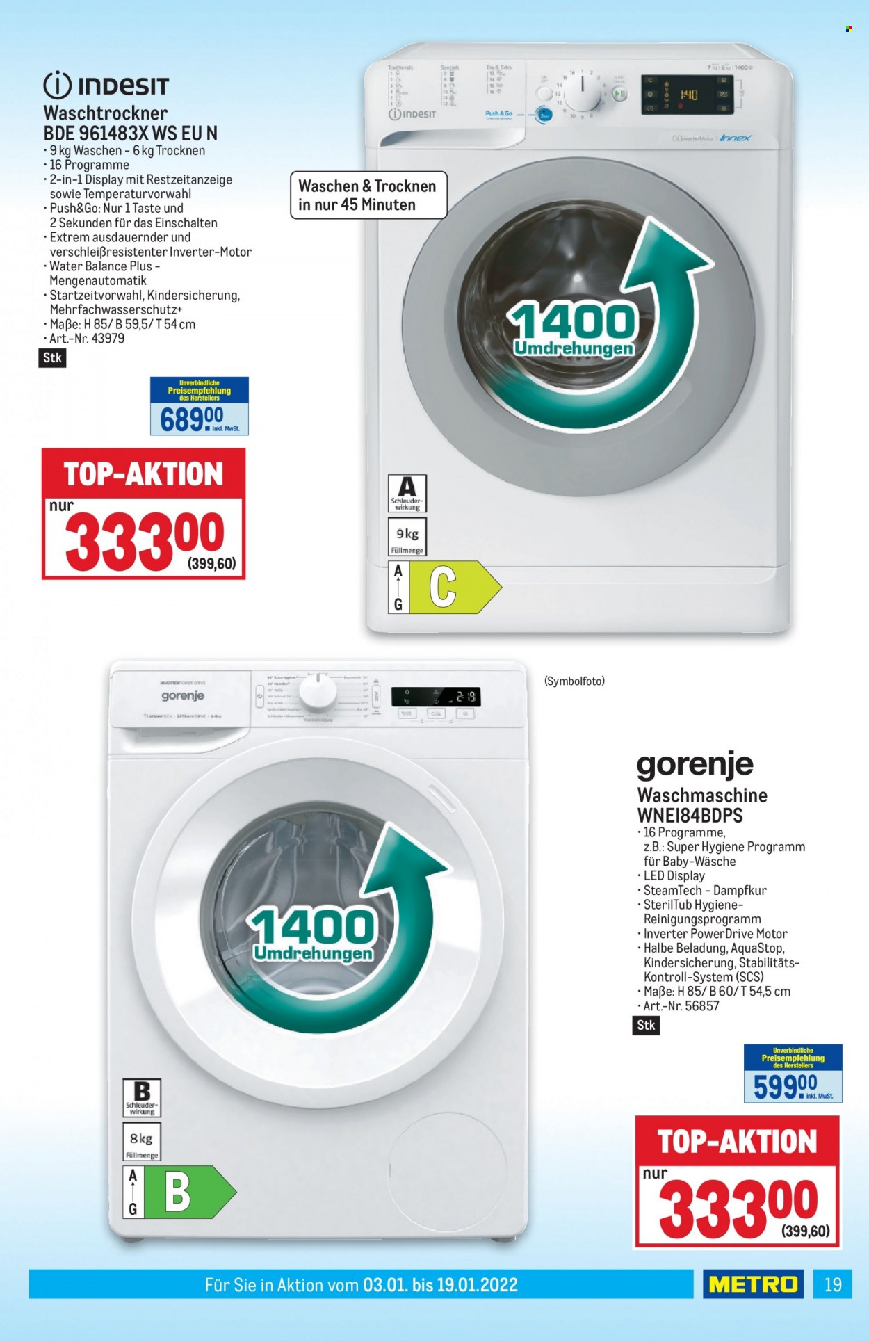 Angebote Metro - 3.1.2022 - 19.1.2022. Seite 19