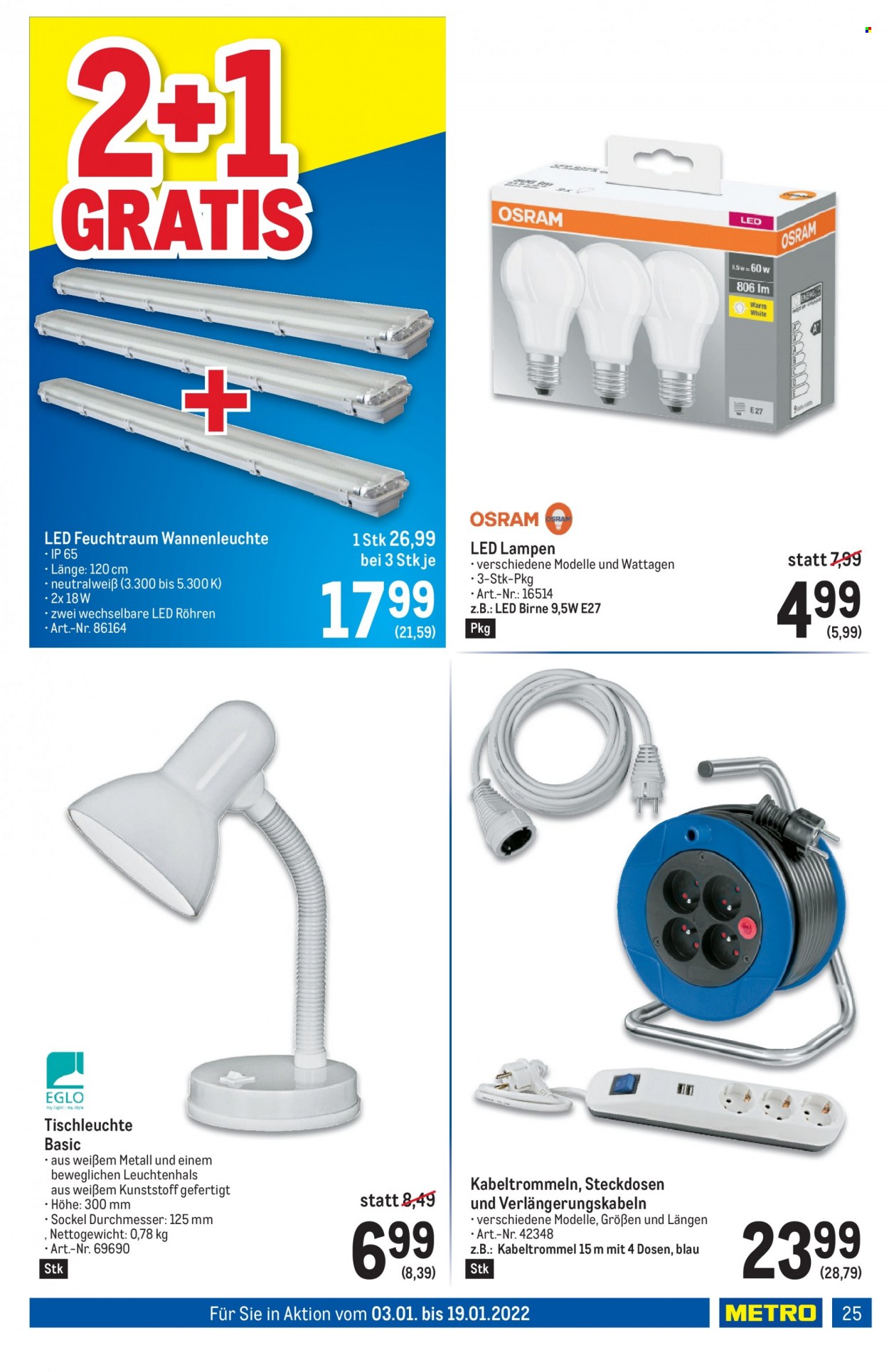 Angebote Metro - 3.1.2022 - 19.1.2022. Seite 25