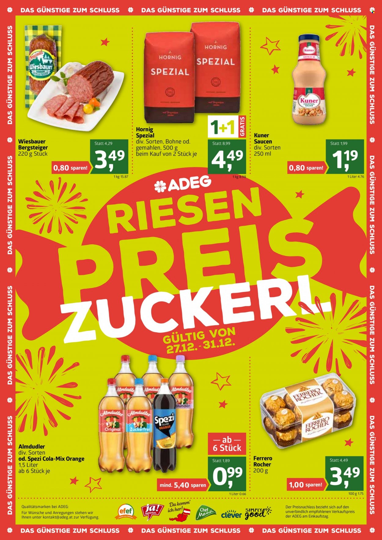 Angebote ADEG - 27.12.2021 - 31.12.2021. Seite 16