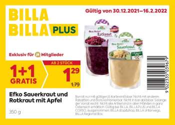 Angebote Billa - 30.12.2021 - 16.2.2022.