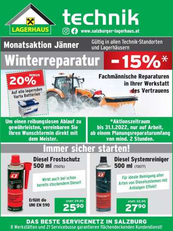 Angebote Salzburger Lagerhaus - 1.1.2022 - 31.1.2022.