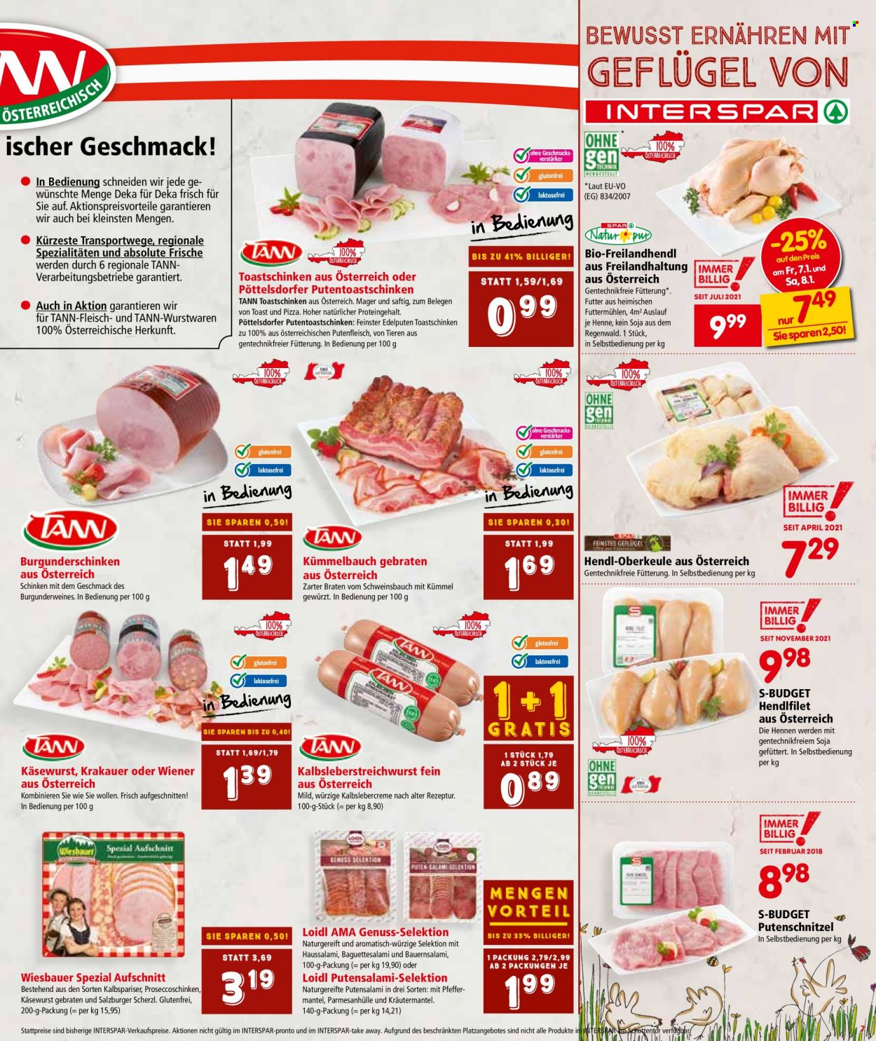 Angebote INTERSPAR - 3.1.2022 - 19.1.2022. Seite 7