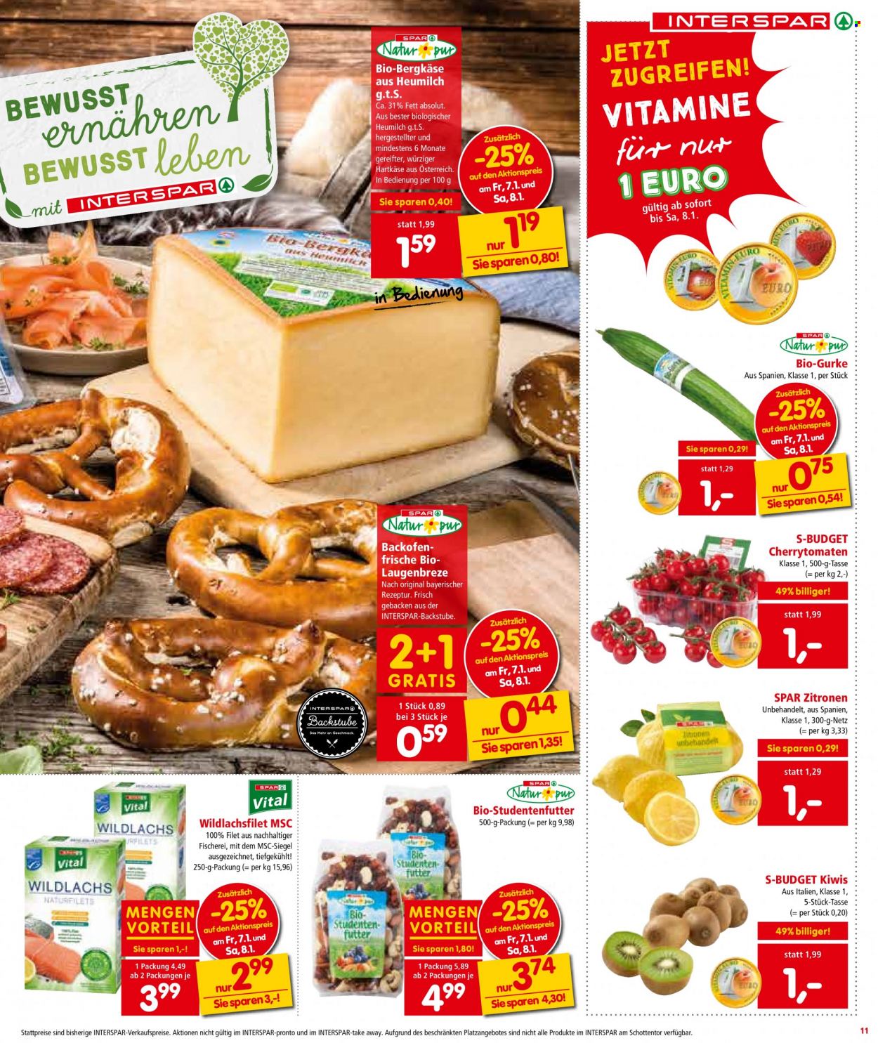 Angebote INTERSPAR - 3.1.2022 - 19.1.2022. Seite 11