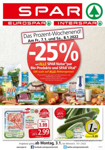 Angebote SPAR - 3.1.2022 - 19.1.2022.