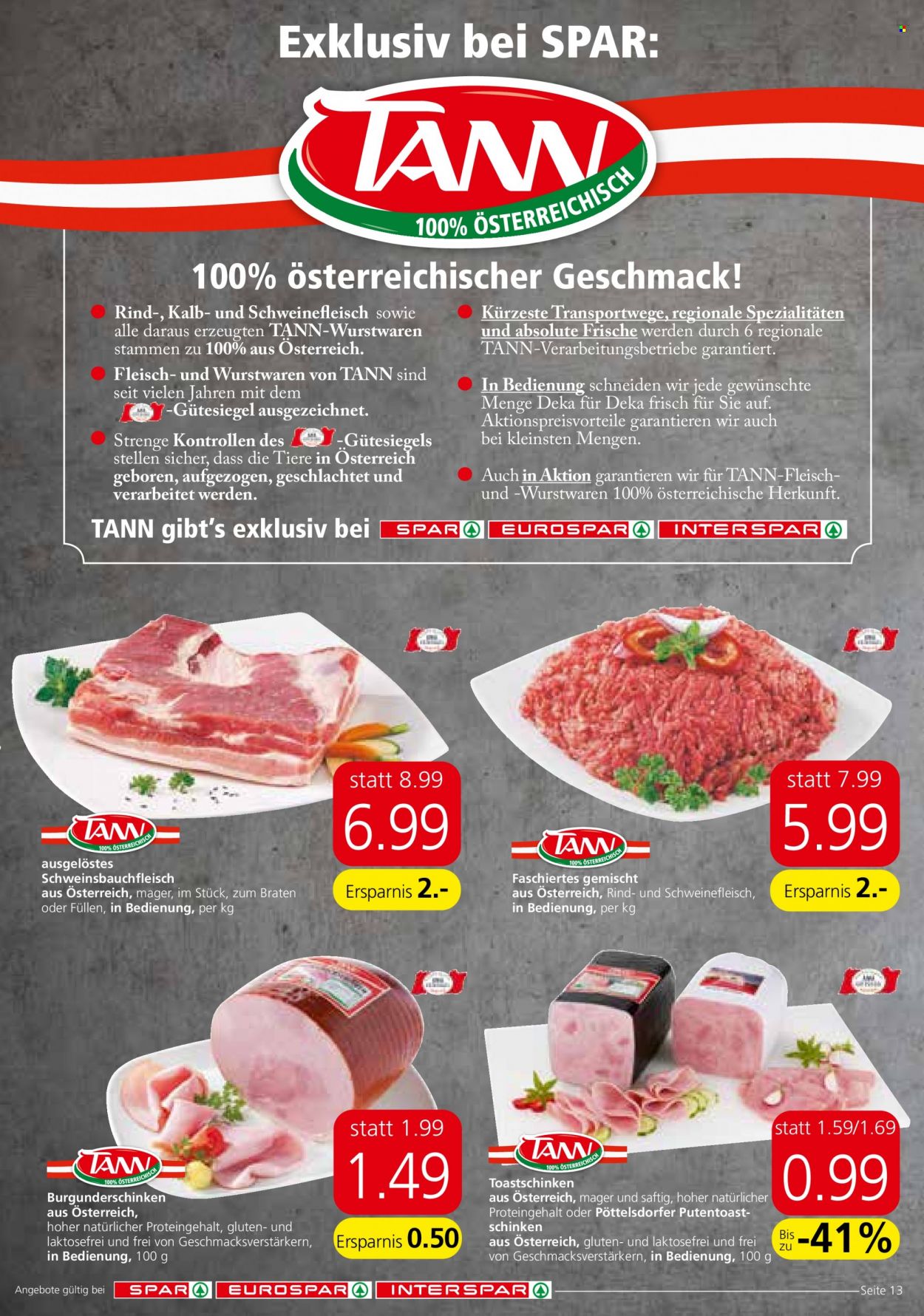 Angebote EUROSPAR - 3.1.2022 - 19.1.2022. Seite 13