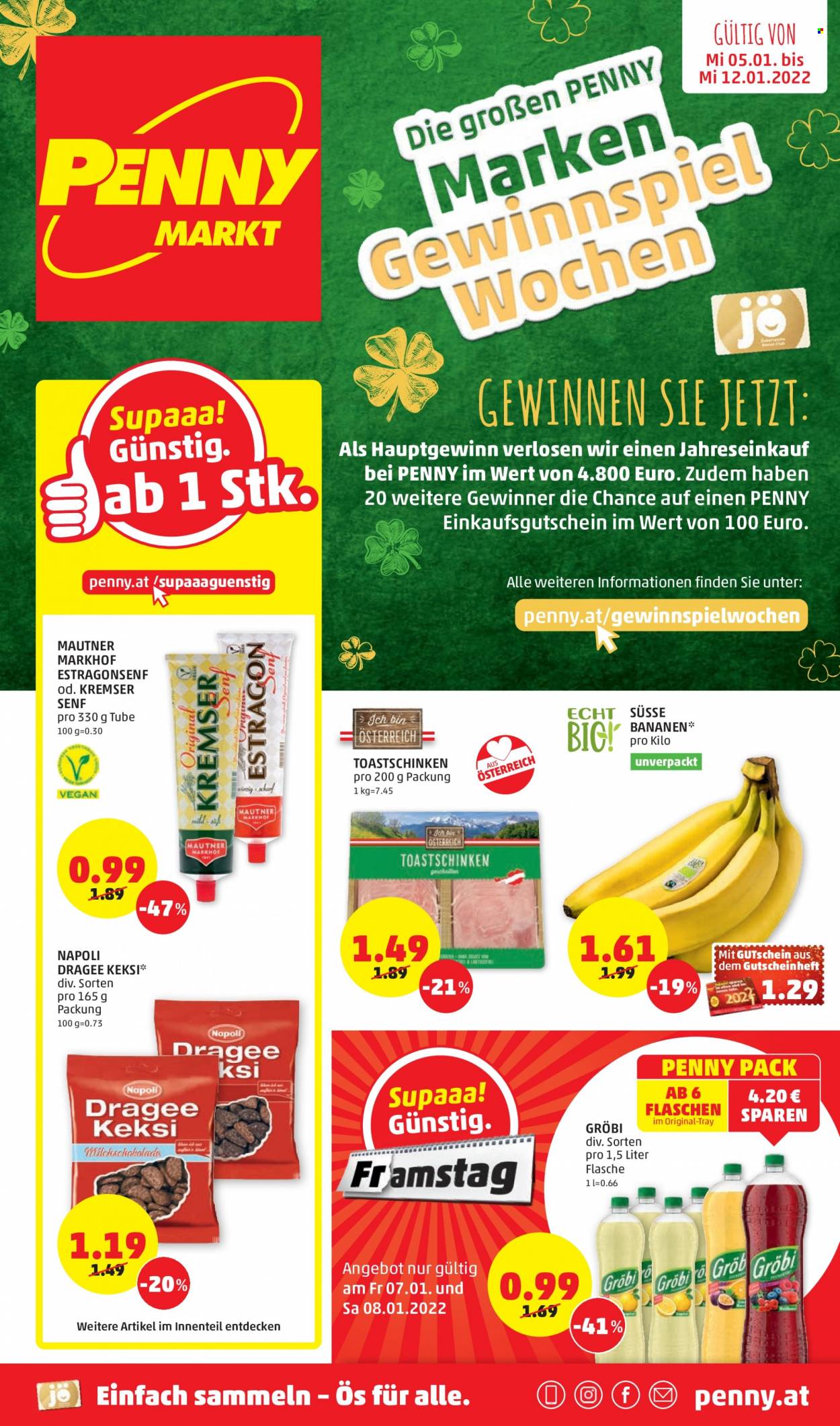 Angebote Penny - 5.1.2022 - 12.1.2022. Seite 1