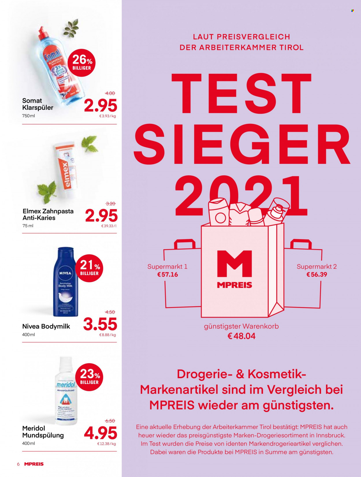 Angebote MPREIS - 3.1.2022 - 9.1.2022. Seite 6