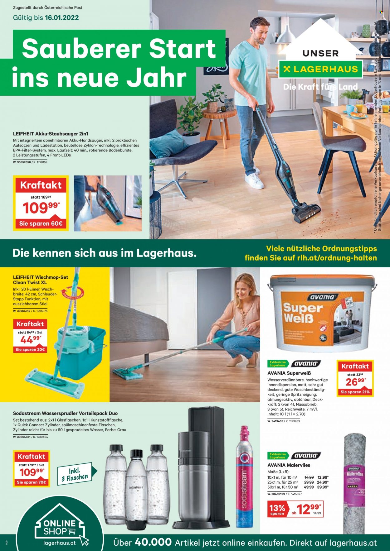 Angebote Lagerhaus - 3.1.2022 - 16.1.2022. Seite 1