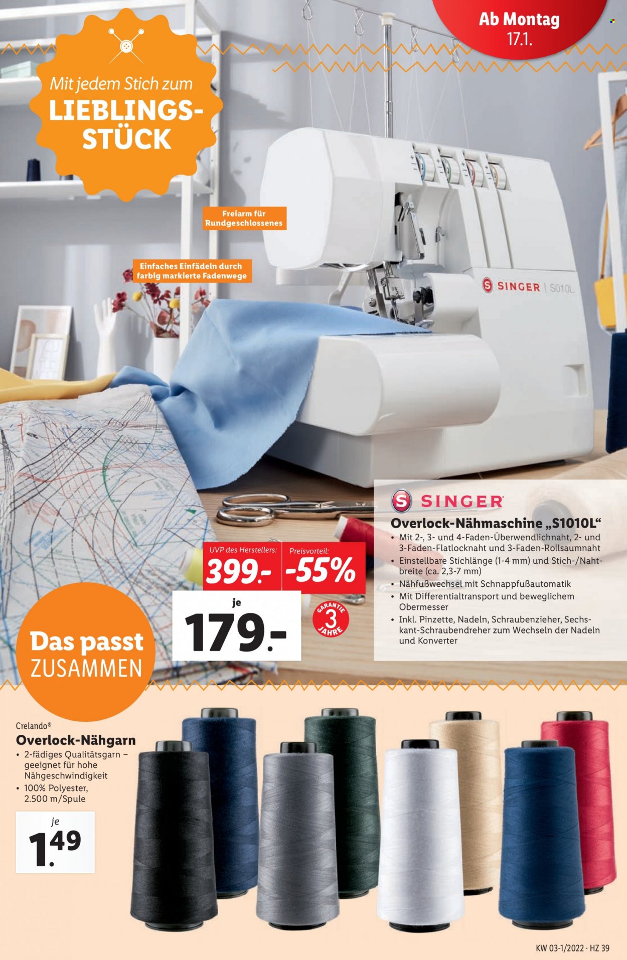 Angebote Lidl - 13.1.2022 - 19.1.2022. Seite 39
