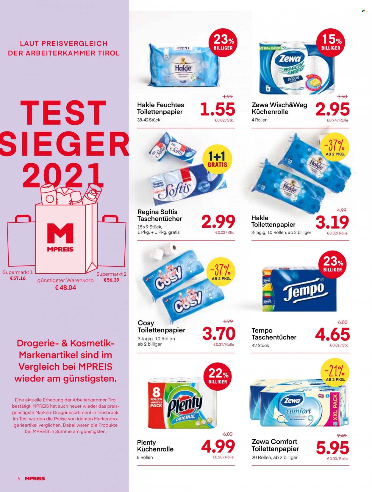 Angebote MPREIS - 10.1.2022 - 16.1.2022. Seite 6