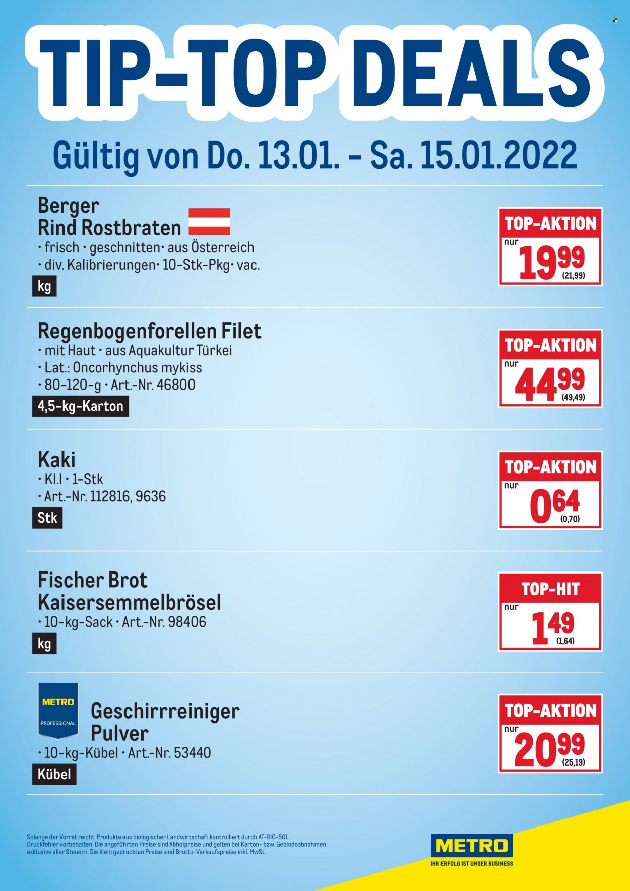 Angebote Metro - 13.1.2022 - 15.1.2022. Seite 6
