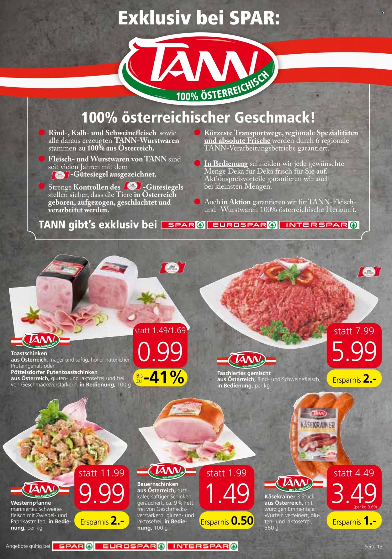 Angebote SPAR - 13.1.2022 - 19.1.2022. Seite 13