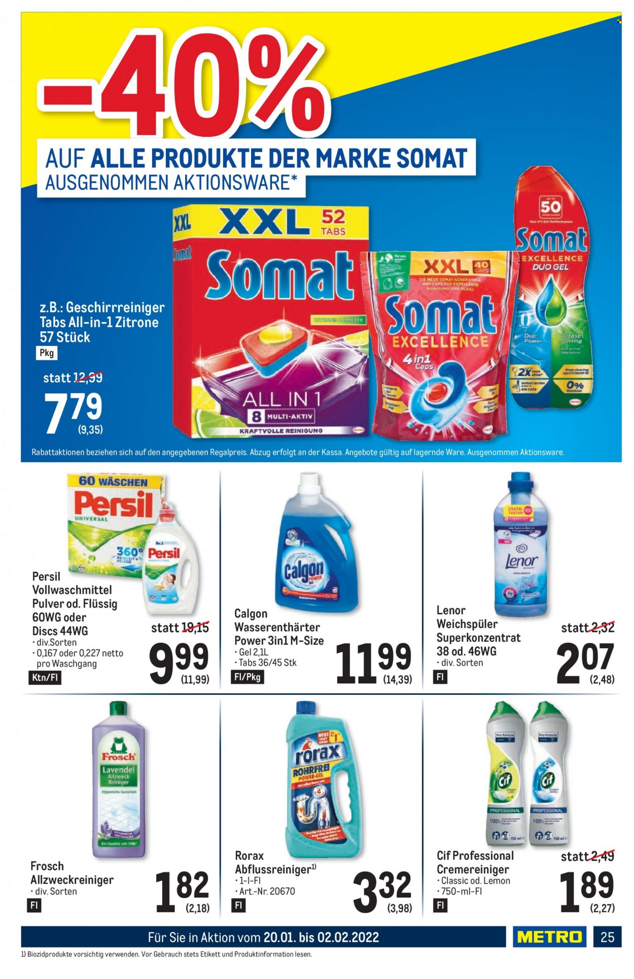 Angebote Metro - 20.1.2022 - 2.2.2022. Seite 25
