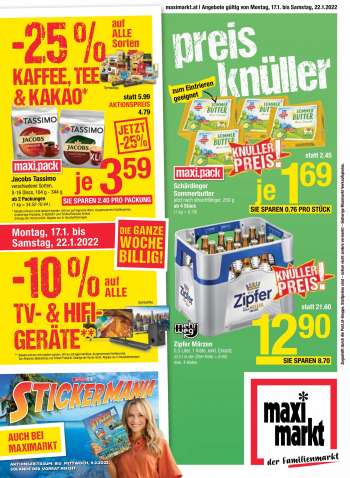 Angebote Maximarkt - 17.1.2022 - 22.1.2022.