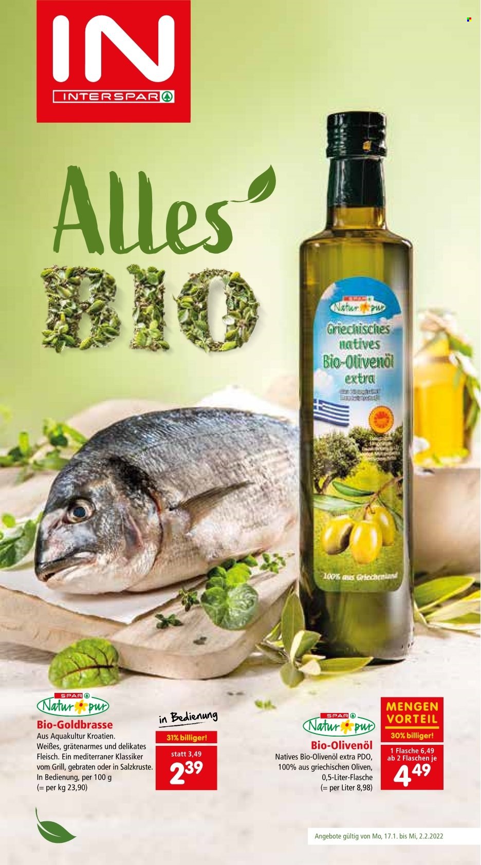 Angebote INTERSPAR - 17.1.2022 - 2.2.2022. Seite 1
