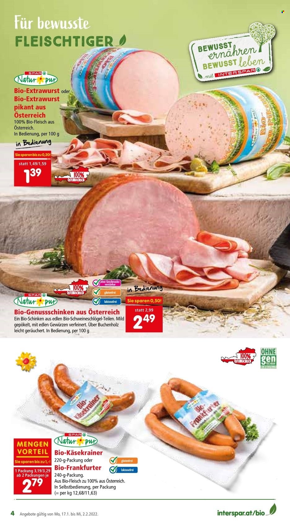 Angebote INTERSPAR - 17.1.2022 - 2.2.2022. Seite 4