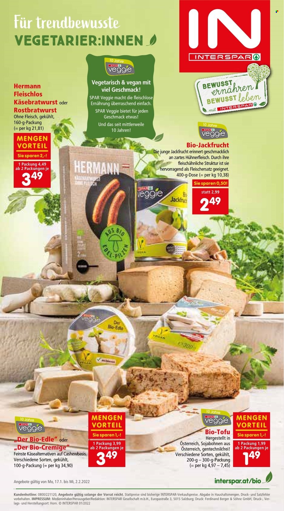 Angebote INTERSPAR - 17.1.2022 - 2.2.2022. Seite 16