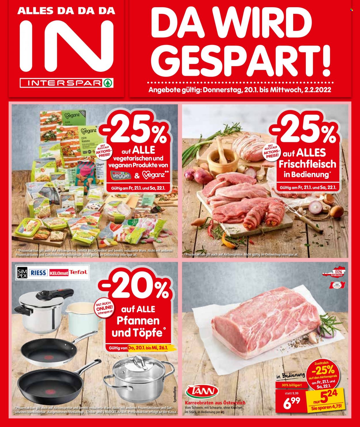 Angebote INTERSPAR - 20.1.2022 - 2.2.2022. Seite 1