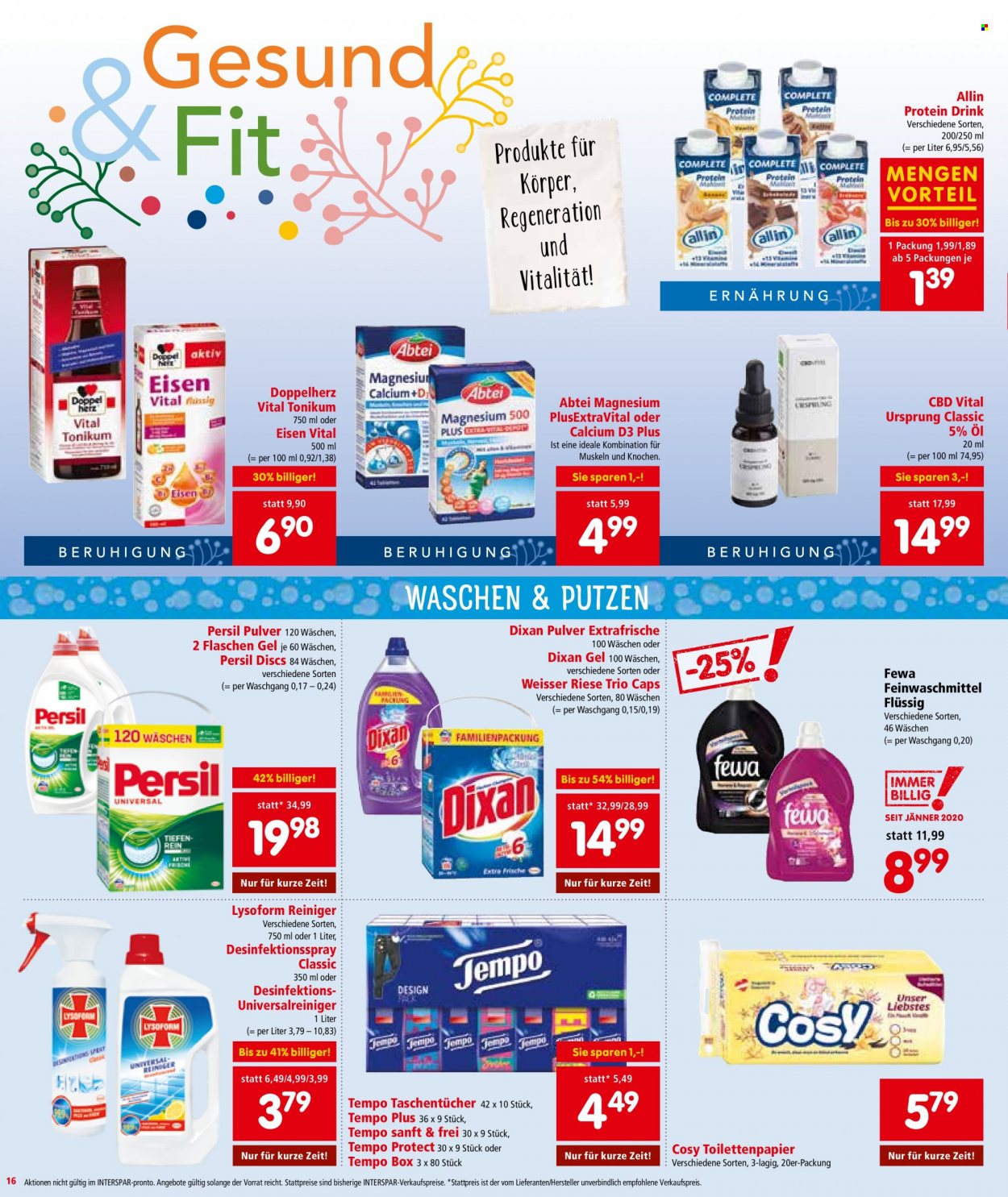 Angebote INTERSPAR - 20.1.2022 - 2.2.2022. Seite 16