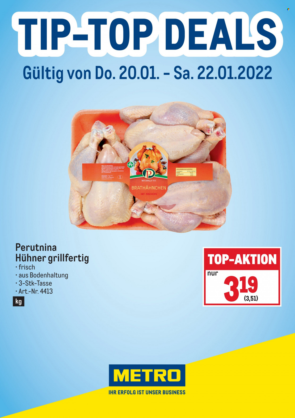 Angebote Metro - 20.1.2022 - 22.1.2022. Seite 1