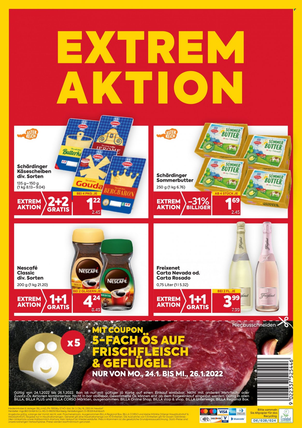 Angebote Billa - 20.1.2022 - 26.1.2022. Seite 24