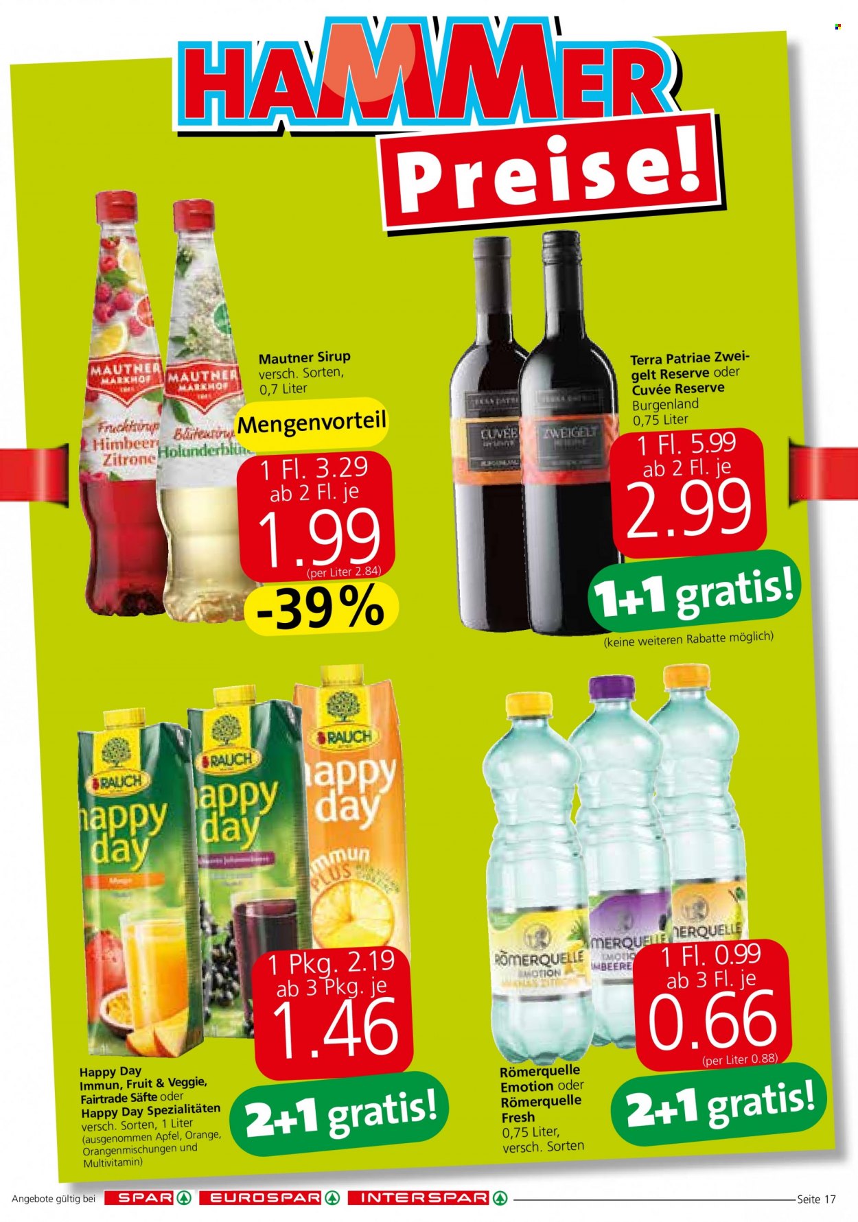 Angebote SPAR - 20.1.2022 - 2.2.2022. Seite 17