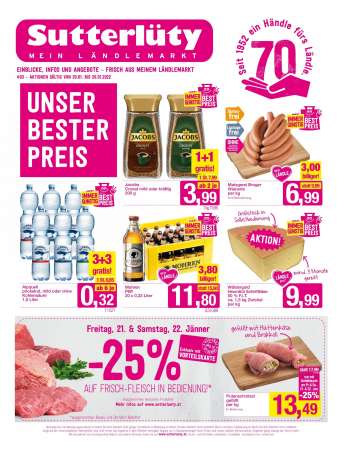 Angebote Sutterlüty - 20.1.2022 - 26.1.2022.