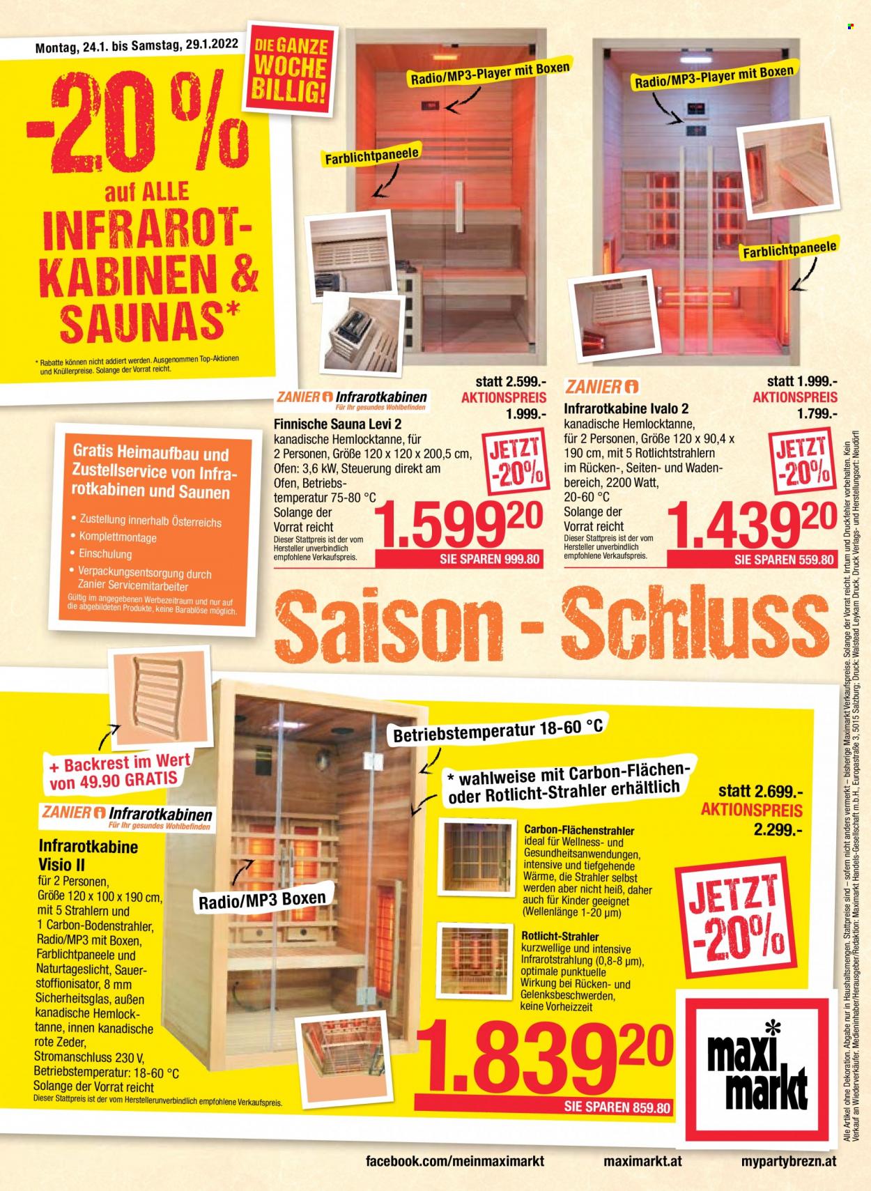 Angebote Maximarkt - 24.1.2022 - 29.1.2022. Seite 20
