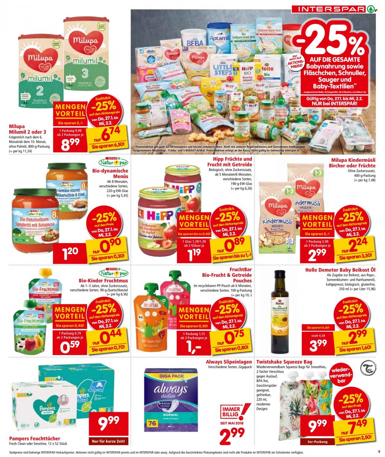Angebote INTERSPAR - 27.1.2022 - 2.2.2022. Seite 9