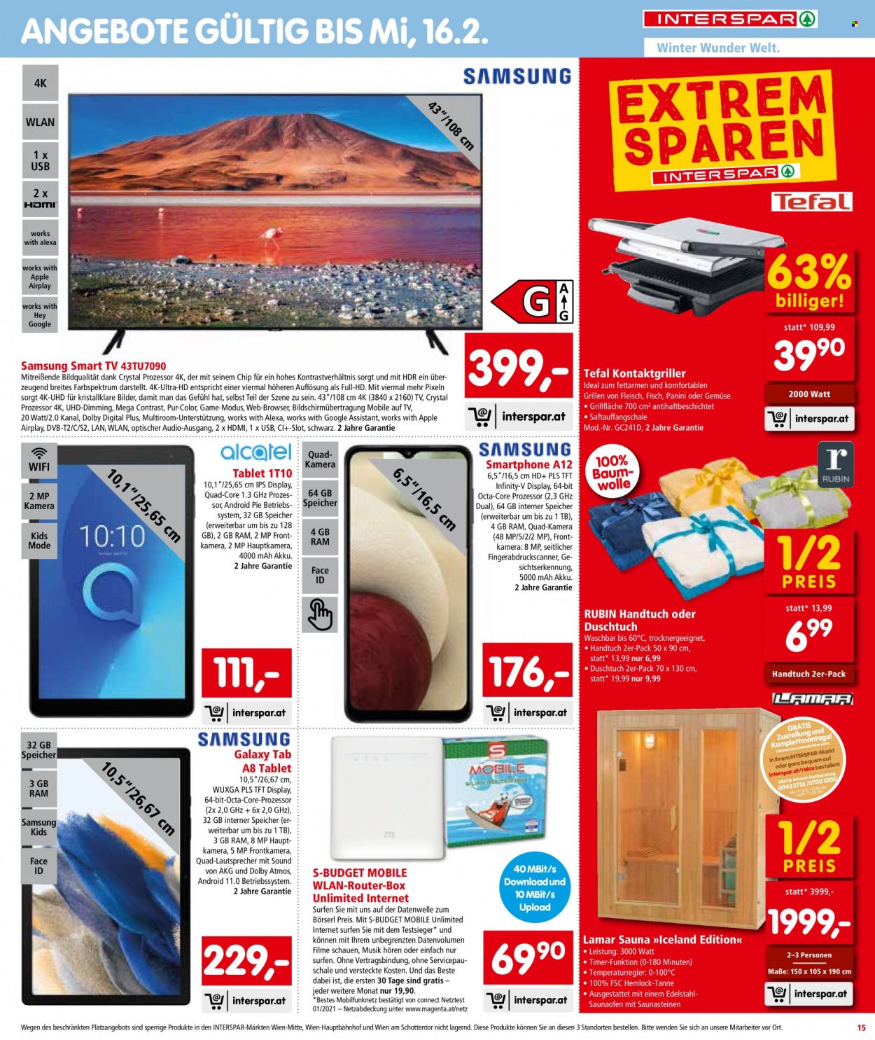 Angebote INTERSPAR - 27.1.2022 - 2.2.2022. Seite 15
