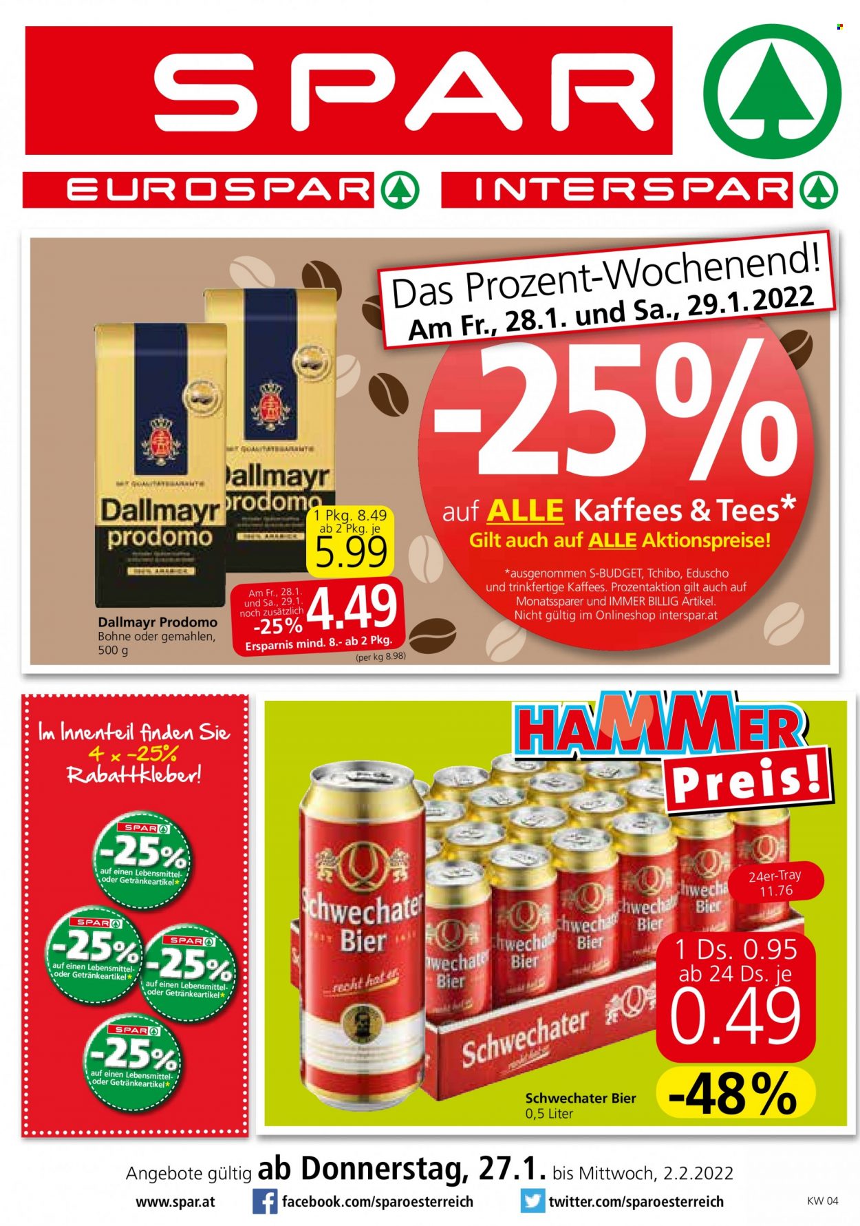 Angebote SPAR - 27.1.2022 - 2.2.2022. Seite 1
