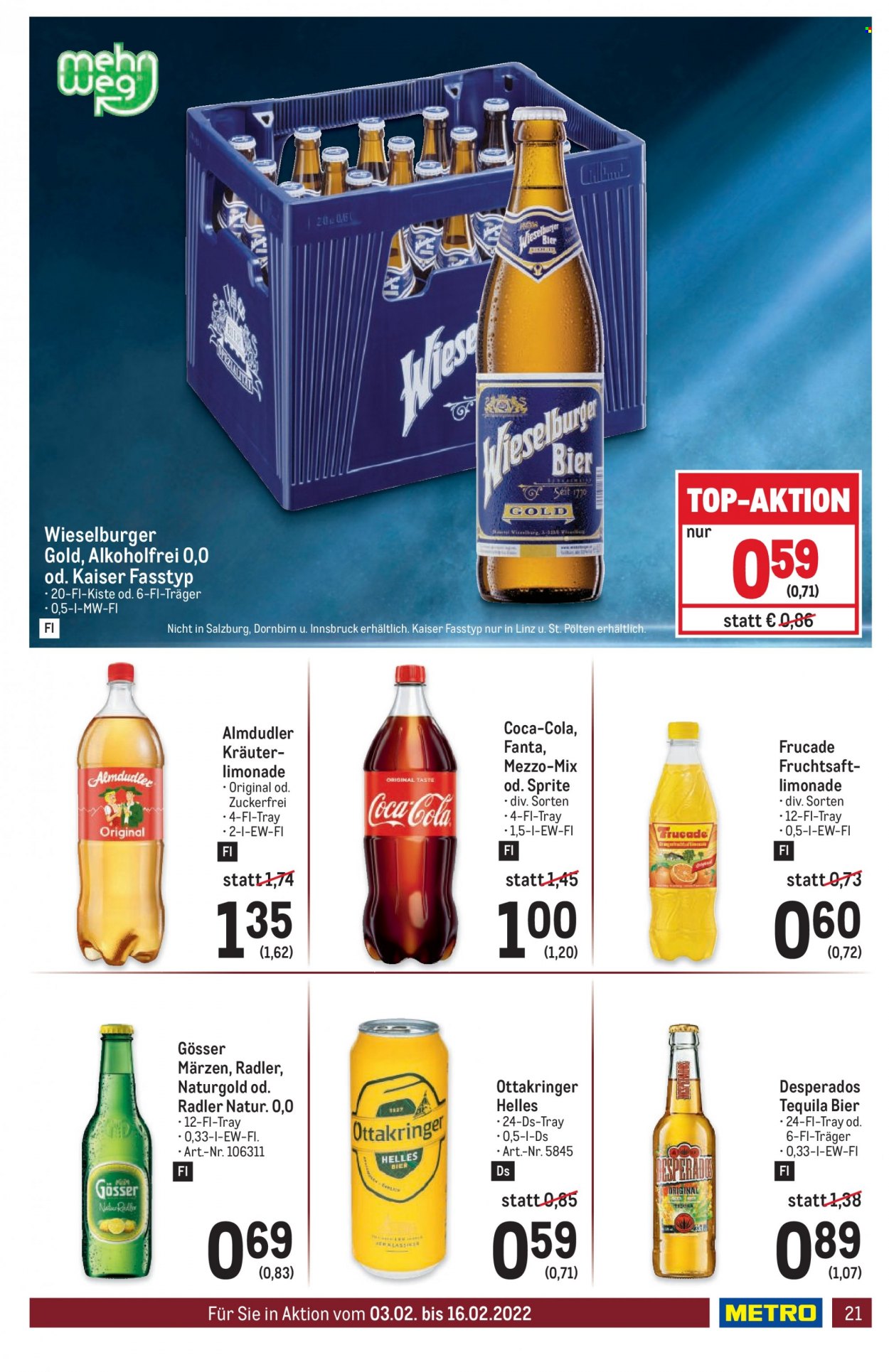 Angebote Metro - 3.2.2022 - 16.2.2022. Seite 21