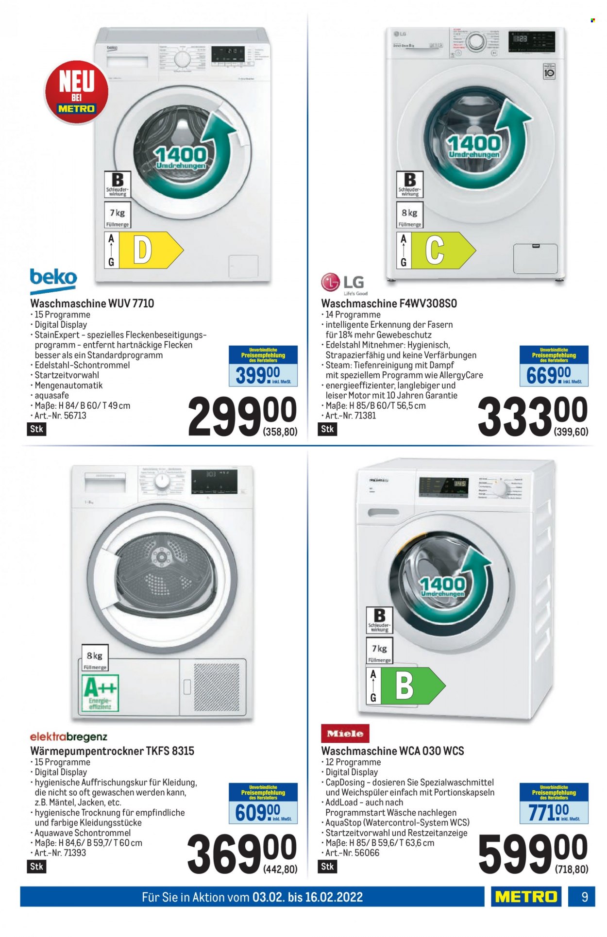 Angebote Metro - 3.2.2022 - 16.2.2022. Seite 9