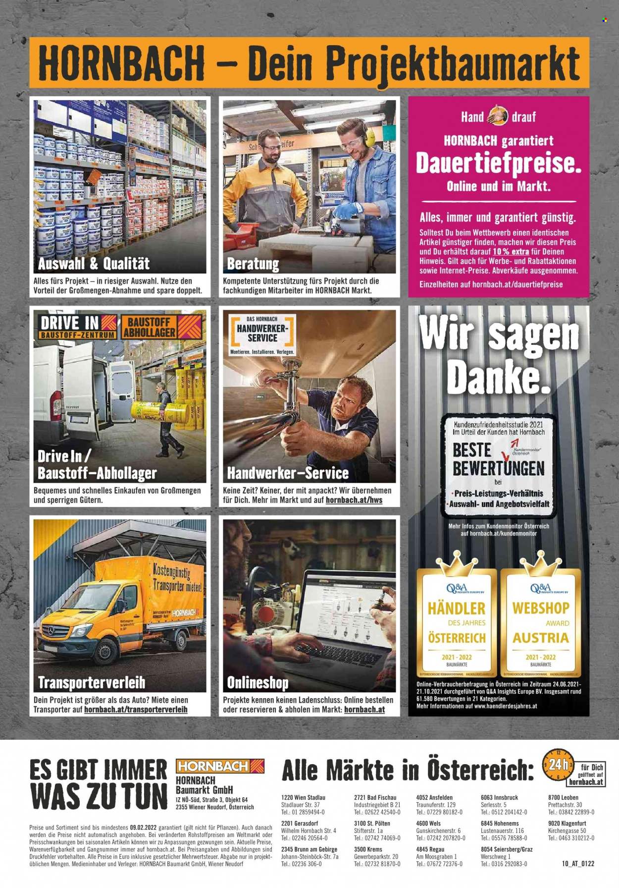 Angebote Hornbach - 1.1.2022 - 31.1.2022. Seite 10