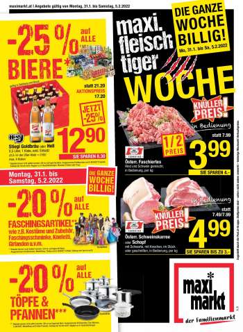 Angebote Maximarkt - 31.1.2022 - 5.2.2022.