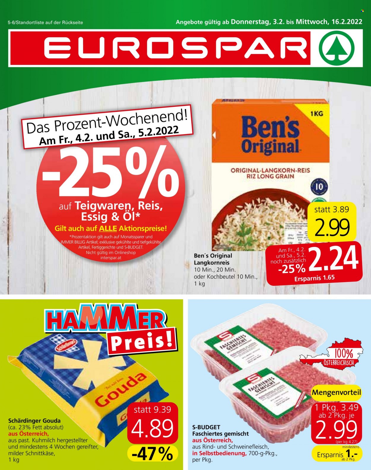 Angebote EUROSPAR - 3.2.2022 - 16.2.2022. Seite 1
