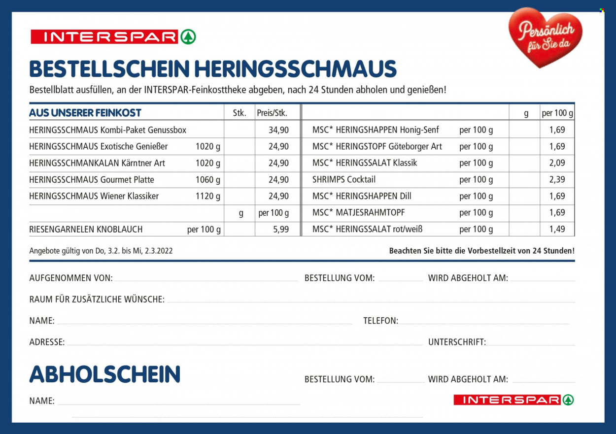 Angebote INTERSPAR - 3.2.2022 - 2.3.2022. Seite 8