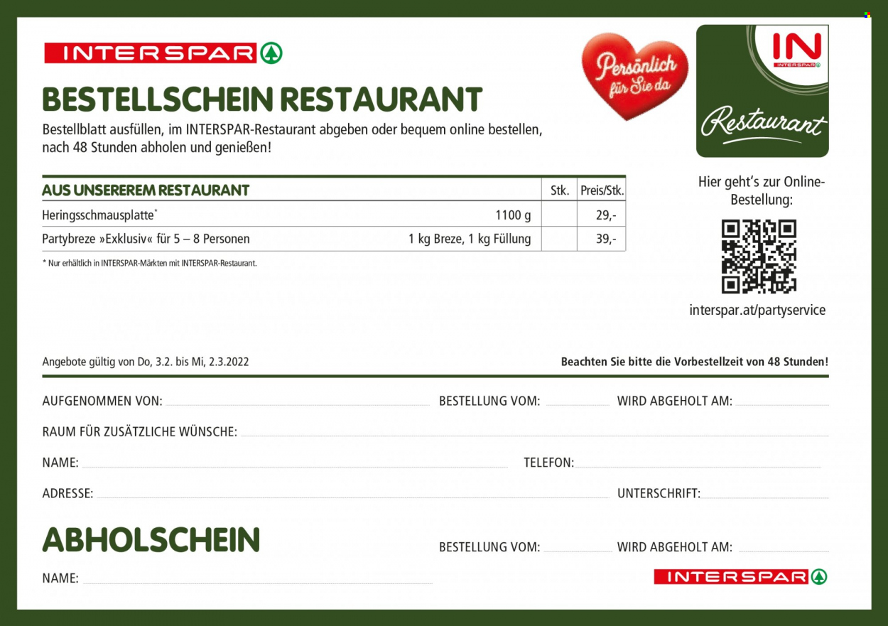 Angebote INTERSPAR - 3.2.2022 - 2.3.2022. Seite 12
