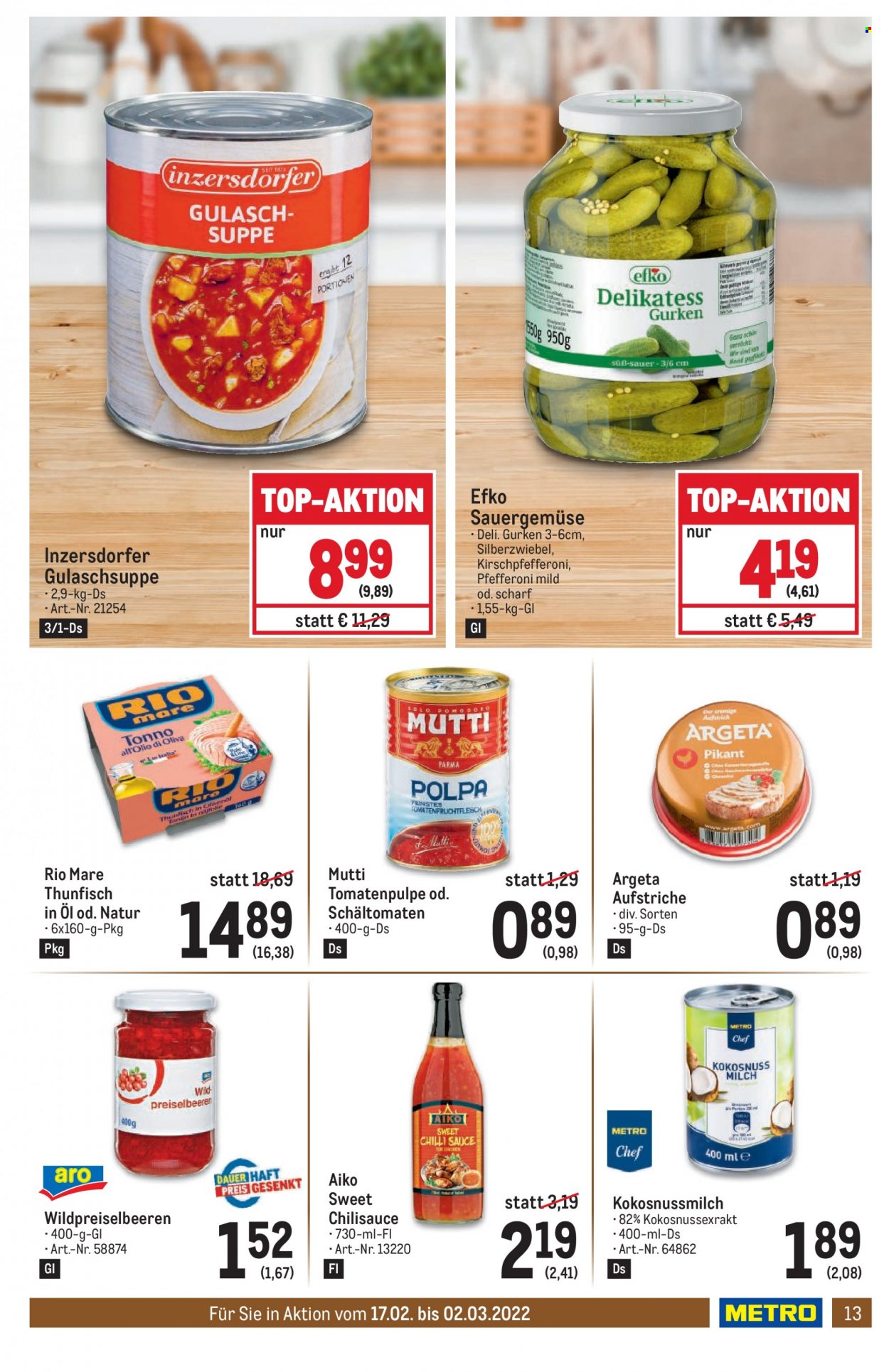 Angebote Metro - 17.2.2022 - 2.3.2022. Seite 13