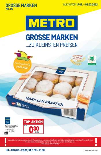 Angebote Metro - 17.2.2022 - 2.3.2022.