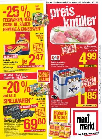 Angebote Maximarkt - 14.2.2022 - 19.2.2022.