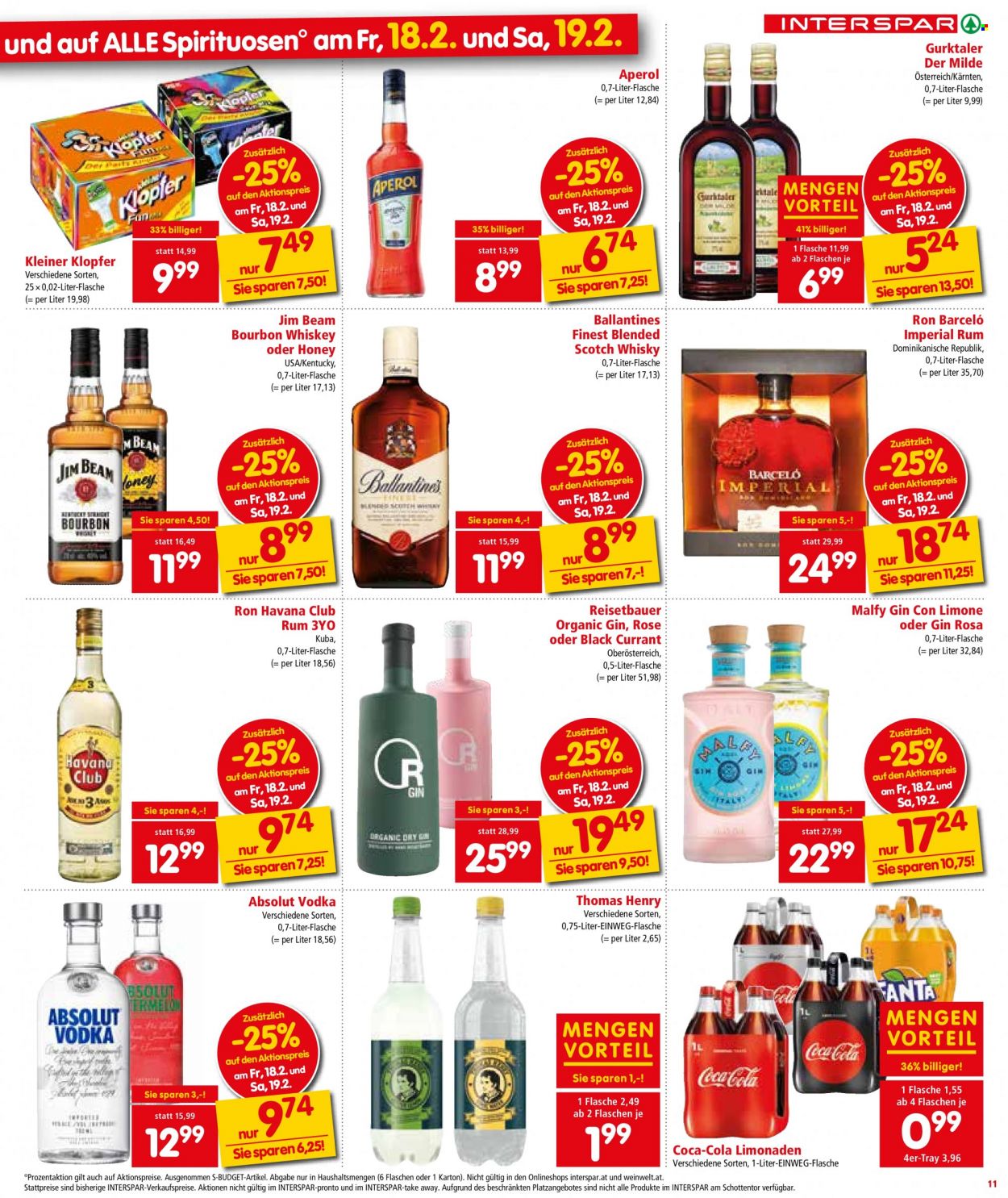 Angebote INTERSPAR - 17.2.2022 - 2.3.2022. Seite 11
