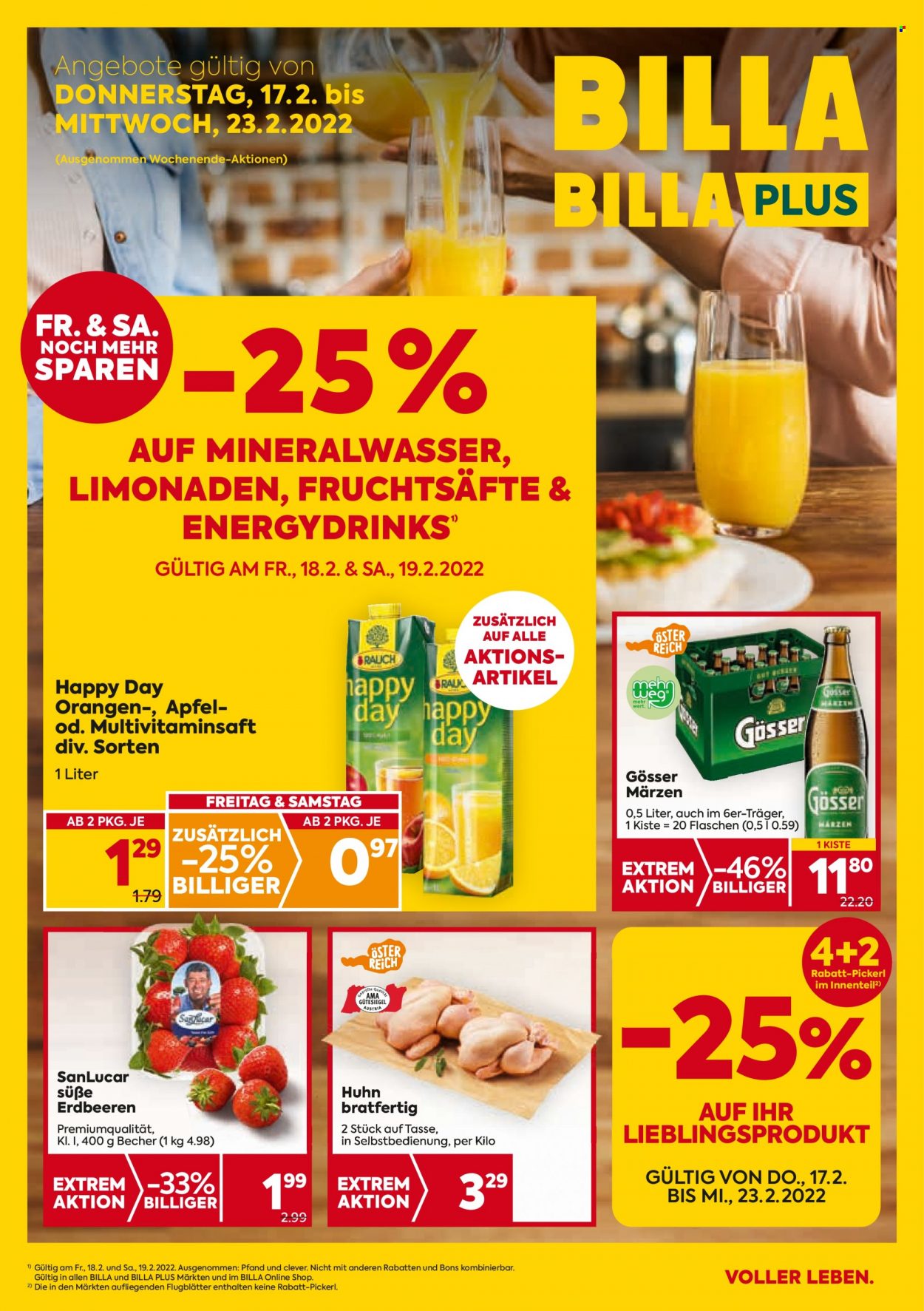 Angebote Billa - 17.2.2022 - 23.2.2022. Seite 1