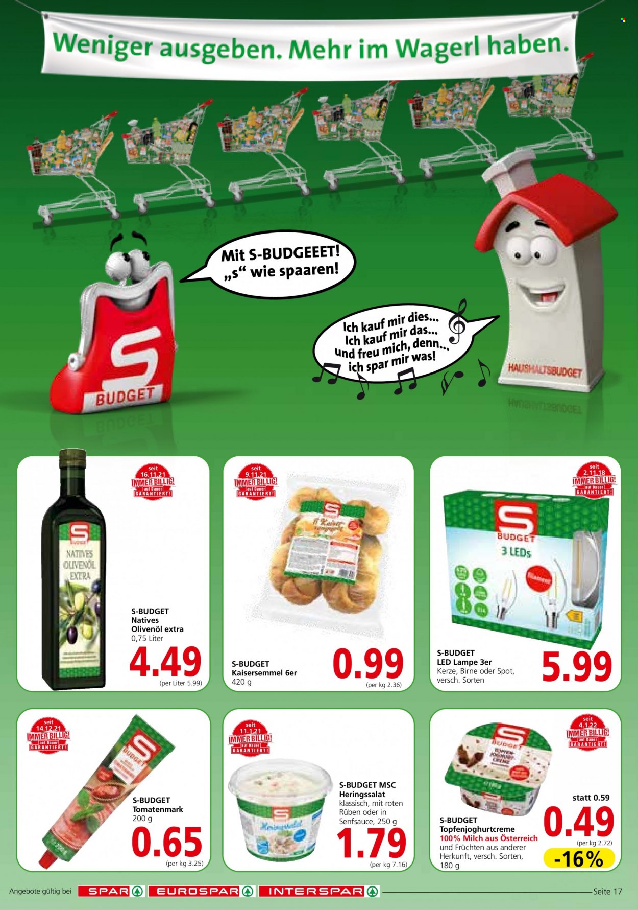 Angebote EUROSPAR - 17.2.2022 - 2.3.2022. Seite 17
