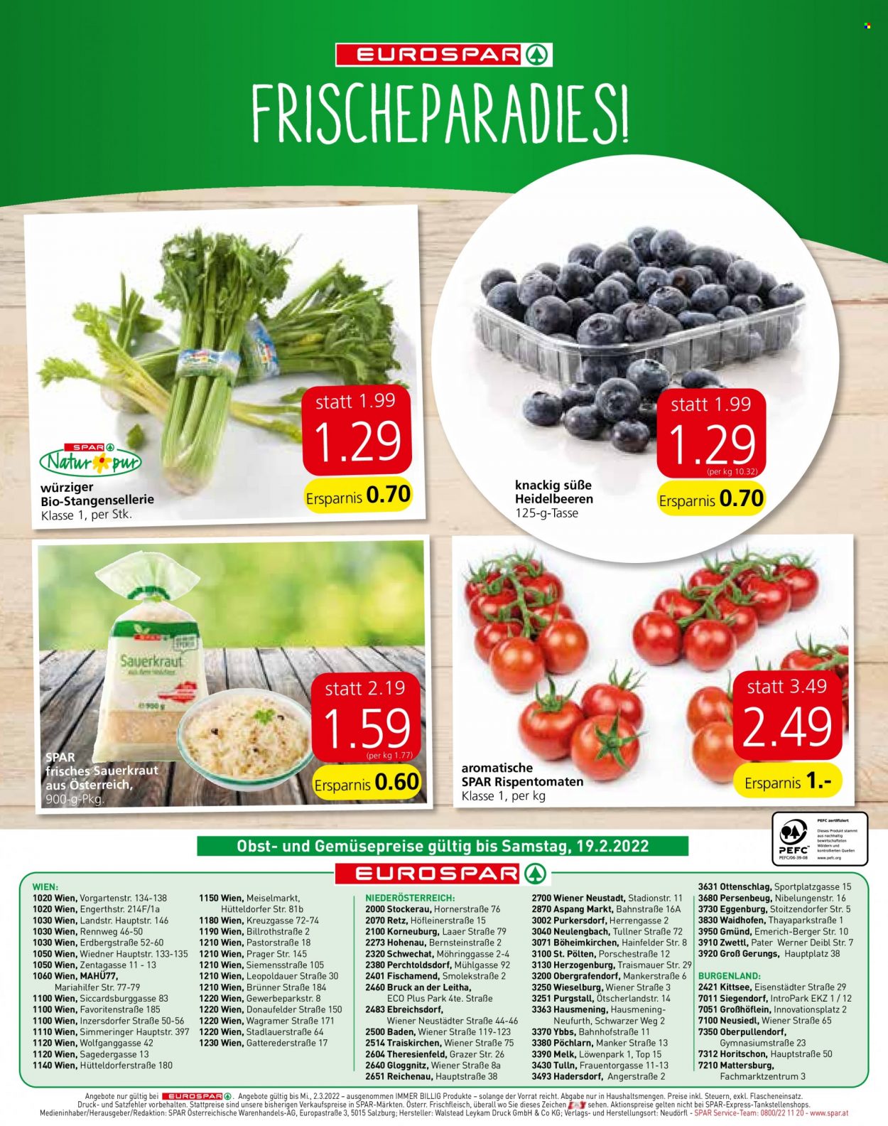 Angebote EUROSPAR - 17.2.2022 - 2.3.2022. Seite 16